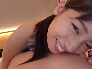 brunette deepthroat handjob hd japanese pov uncensored asian