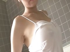 sweaty milf manami komukai bathroom masturbation asian japanese oriental